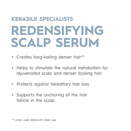 KERASILK Redensifying Scalp Serum, Strengthens Roots for Thinning Hair, 100 ml