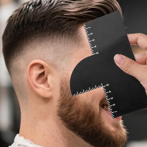 Barber Hairline Shaping Tool with Measurement Scale - Reusable