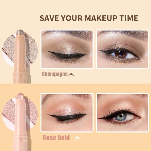Docolor Glitter Eye Shadow Stick Duo - Quick 5-Minute Makeup