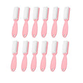 12Pcs Nail Brushes for Cleaning Fingernails & Toenails - Pink