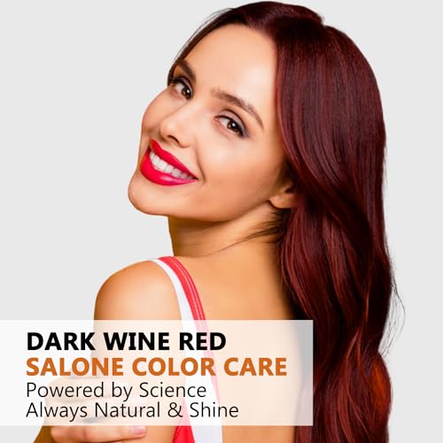 Yocisku Dark Wine Red Hair Dye Shampoo 3-in-1 for Men & Women