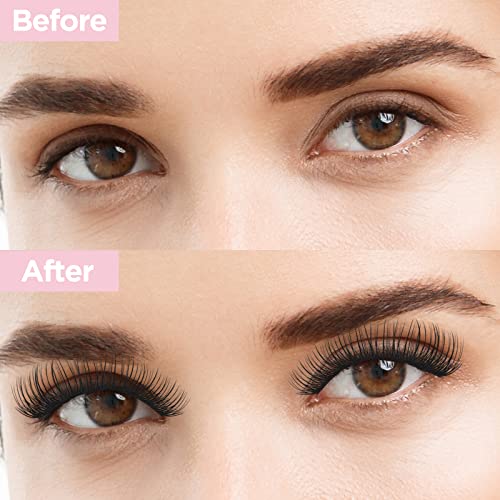 QUEWEL Lash Clusters 72Pc Mixed 8-16mm DIY Eyelash Extensions