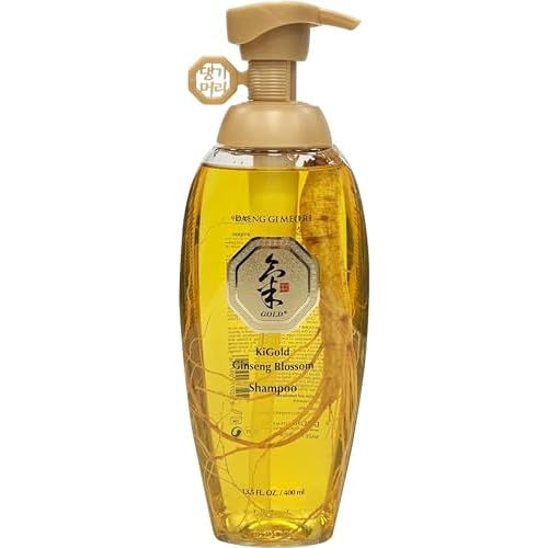 Daeng Gi Meo Ri - Ki Gold Ginseng Blossom Hair Set, Shampoo 13.5FL OZ/400ml and Treatment 13.5FL OZ/400ml