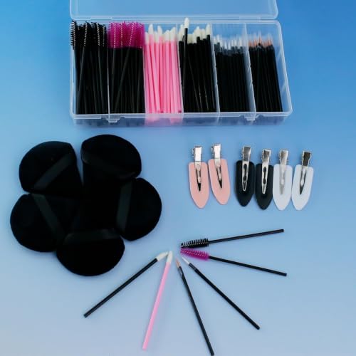 201-Piece Disposable Makeup Applicator Kit for Artists & Personal Use