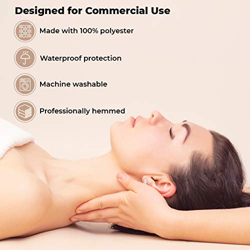 ForPro Waterproof Massage Table Sheet Set with Face Rest Cover
