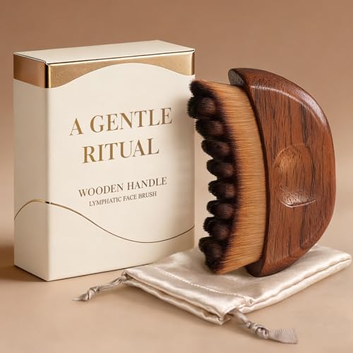 Lymphatic Drainage Face Brush - Wooden Contour Tool