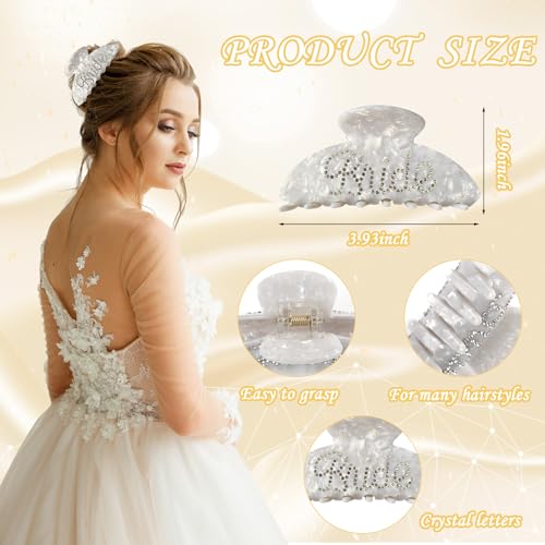 Bride to Be Gifts, Bridal Shower Gifts, Wedding Gift, Bride Tote Bag Makeup Bag Robe Slippers Hair Clip I Do Slippers Wedding Robe Cosmetic Bag