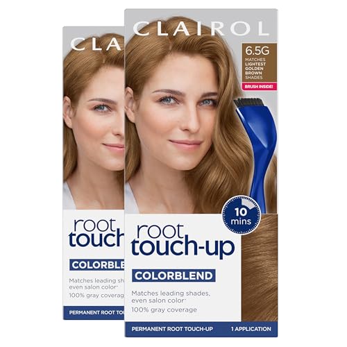 Clairol Root Touch Up Permanent Hair Dye Light Golden Brown 6.5G 2 Pack