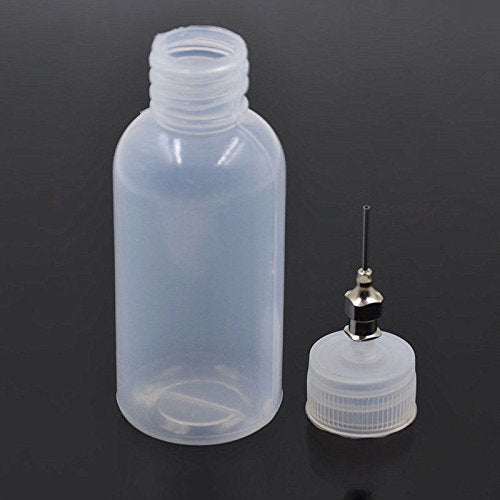 Henna Applicator Bottle 1oz with 4 Stainless Steel Tips