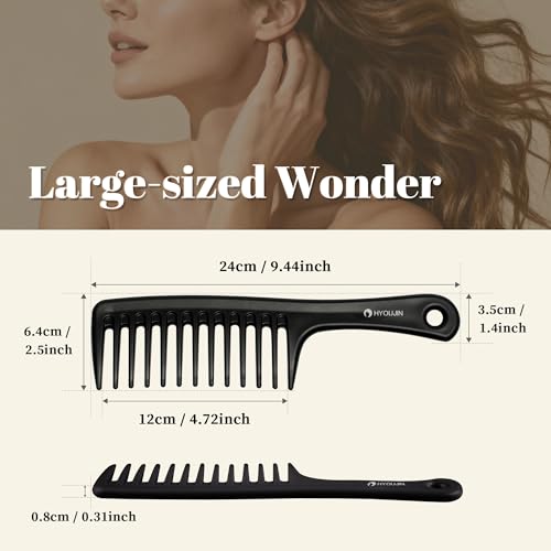Wide Tooth Comb for Curly & Thick Hair Detangler