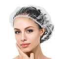 Auban 100PCS Large Shower Caps, Thick Waterproof Hair Caps 20.5"