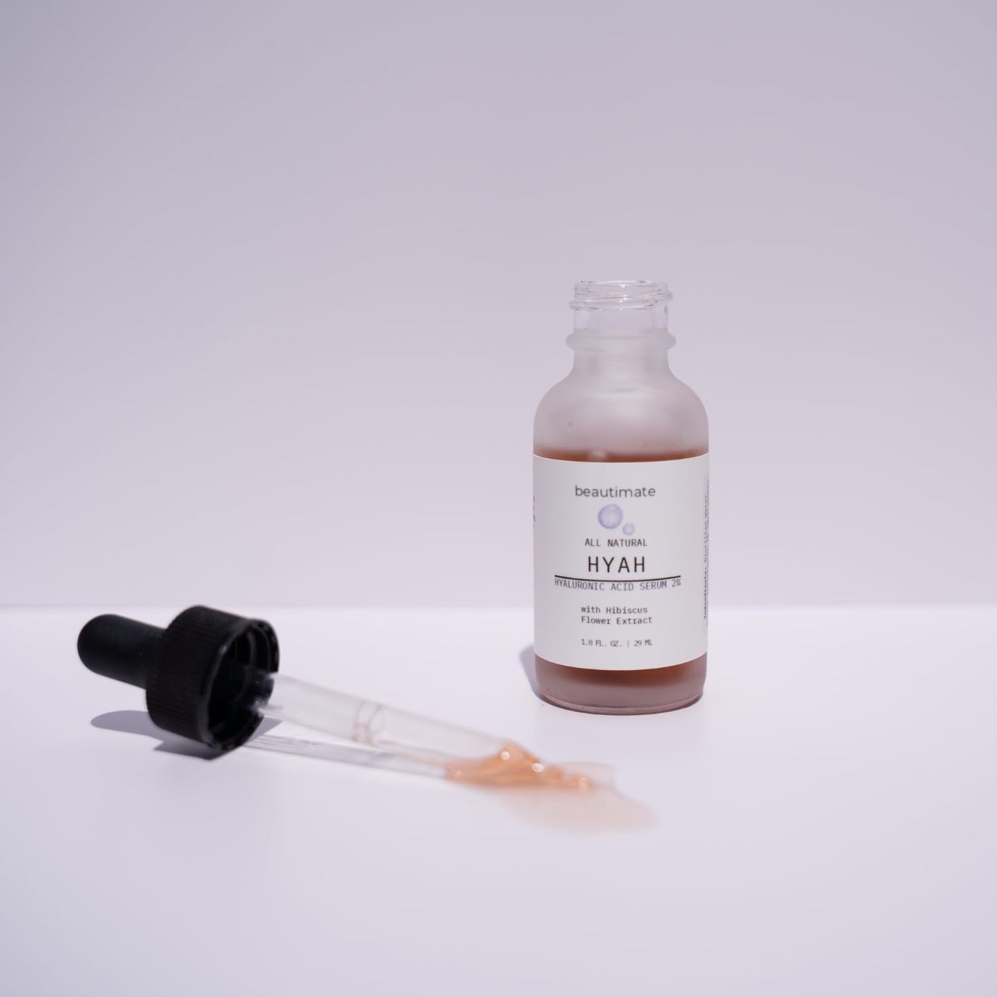 Beautimate Hyah Microneedling Serum – 2% Hyaluronic Acid for Deep Hydration, Skin Renewal & Plumping – Vegan, Cruelty-Free, Made in USA – Anti-Aging Face Serum with Hibiscus Flower Extract, 1oz