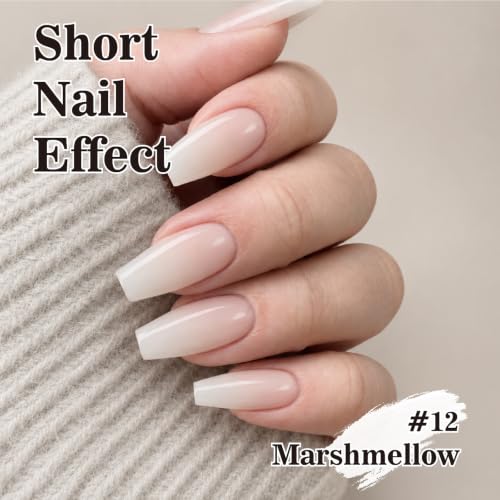 SASSYTIP Milky White Gel Nail Polish for DIY Manicure & Salon Use