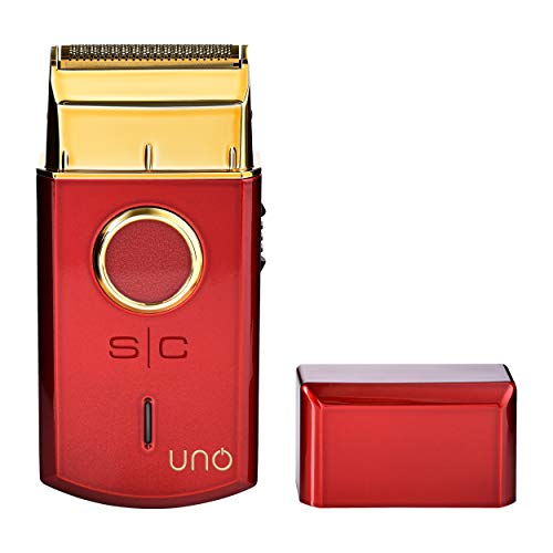 StyleCraft Uno Mini Single Foil Shaver USB Rechargeable Travel Size Red