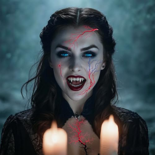 Zombie SFX Makeup Tattoos - 30 Sheets Halloween & Cosplay Scar Wounds