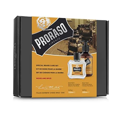 Proraso Beard Care Duo Kit for New or Short Beards with Beard Balm and Wash