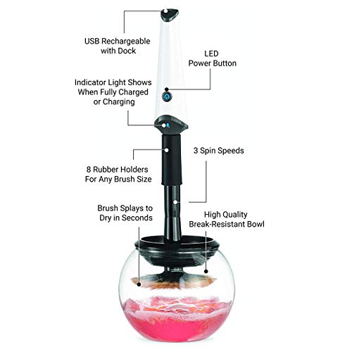 Electric Makeup Brush Cleaner Machine with USB Charging