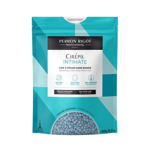 Cirepil - Intimate - 800g / 28.22 oz Hard Wax Beads Bag - With Cicasepticalm & Coconut Oil - Specialized for Brazilian & Bikini Waxing - Creamy Anti-Bump Hair Removal for Sensitive Areas - Refill Bag