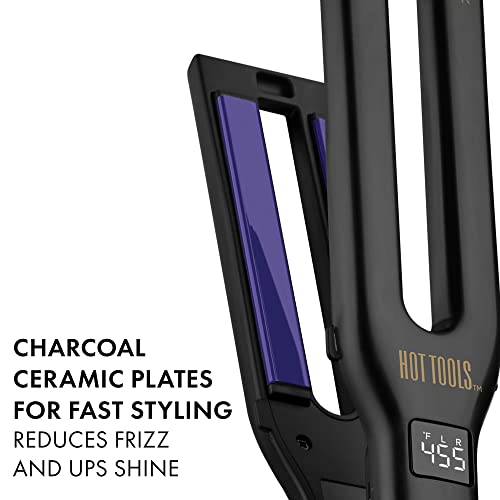 HOT Tools Pro Signature Dual Plate Flat Iron Four 1/2 Inch Plates