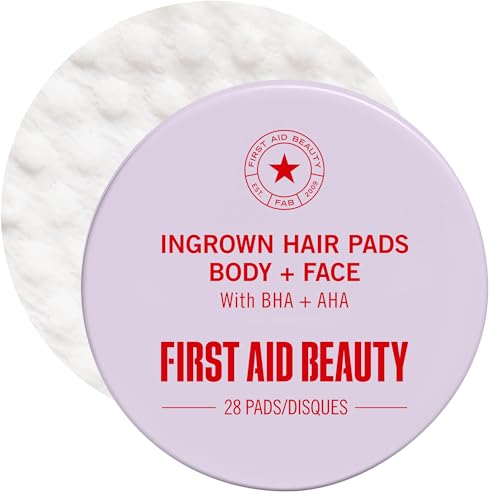 First Aid Beauty Ingrown Hair Pads for Razor Bumps & Exfoliation