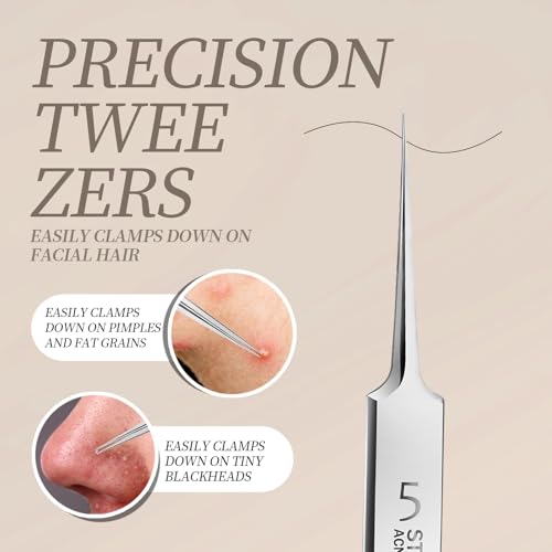 Teenitor 9-Piece Blackhead Remover & Pimple Popper Tool Kit