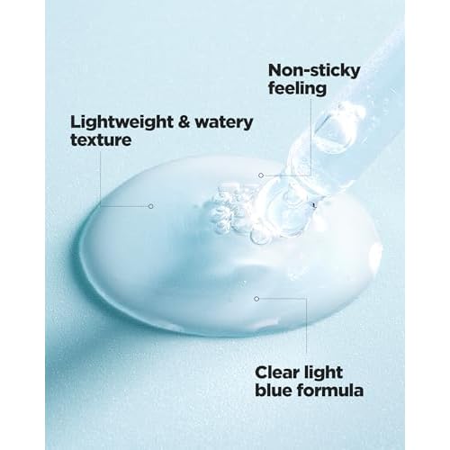 WELLAGE Real Hyaluronic Blue Ampoule 100, Korean Skincare, Fragrance Free Hyaluronic Acid Serum with Panthenol, Wild yam, Centella for Sensitive Dry Skin Moisturizer 1.01 fl.oz