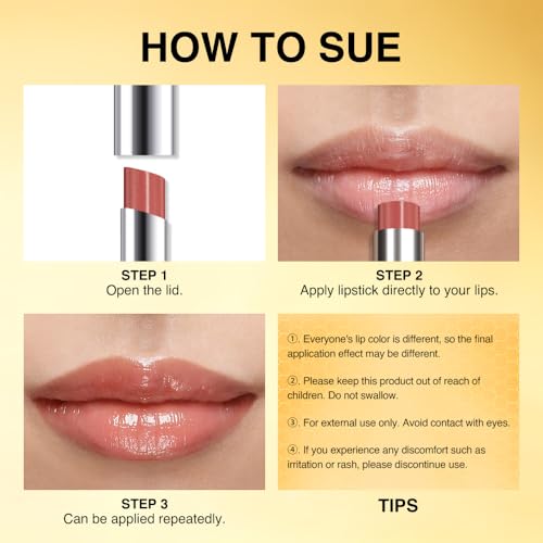 HHLTOH Honey Nude & Nude Tinted Lip Balm Duo - Hydrating Lip Oil Stick