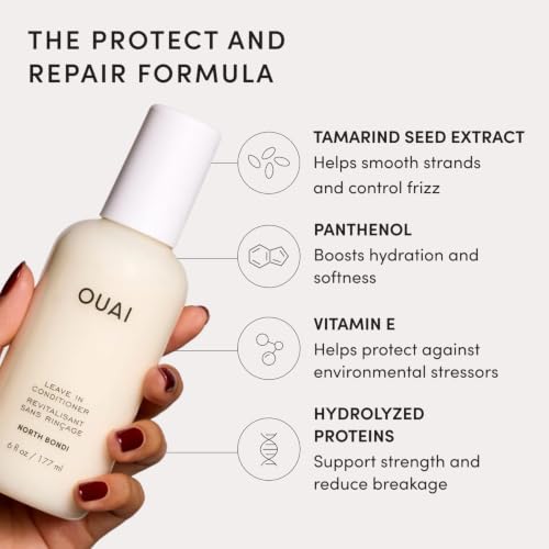 OUAI Leave-In Conditioner Spray - Heat Protectant & Detangler