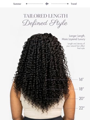 LUVME Deep Wave Miracle Knots Crochet Human Hair 20 Inch 235g - Full Head