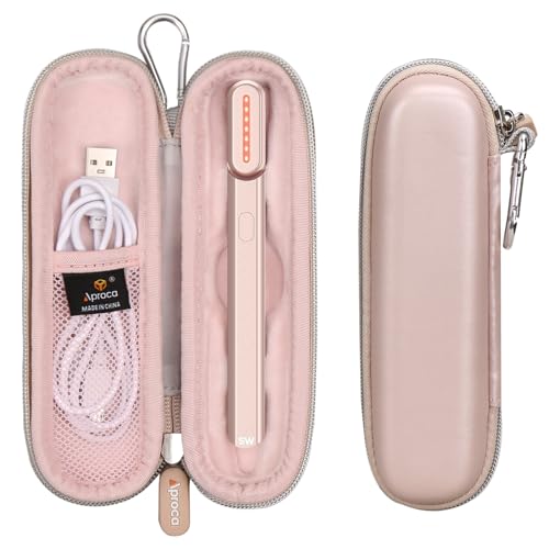 Aproca Pink Hard Travel Case for SolaWave 4-in-1 Facial Wand