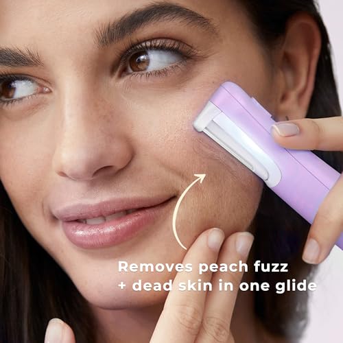 WLU Rechargeable Dermaplane Razor for Women – Painless Facial Hair Removal