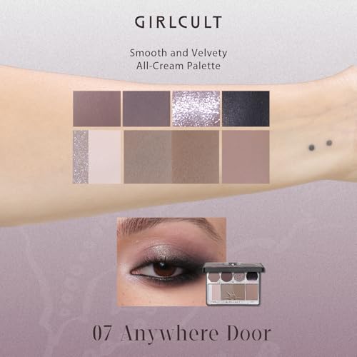 GIRLCULT All-in-One Makeup Palette with Matte & Shimmer Eyeshadows, Blush, Contour & Highlighter