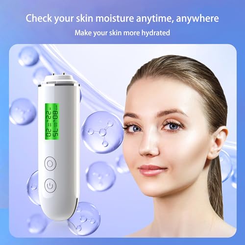 Digital Skin Moisture & Oil Analyzer with LCD Display
