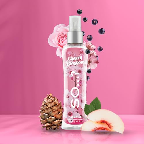 Cherry Blossom Body Mist for Women - Floral Perfume Spray 3.5 oz