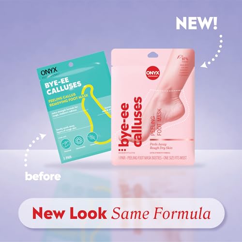 Onyx Professional Exfoliating Foot Peel Mask - Callus Remover (2 Pack)