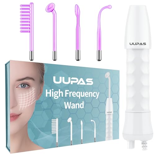 UUPAS High Frequency Facial Wand with 4 Violet Tubes