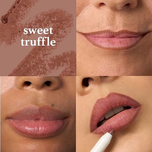 Julep The Perfect Pair 2pc Set It's Balm Tinted Lip Balm Rich Plum and With a Trace Retractable Creamy Long-Lasting Lip Liner, Sweet Truffle