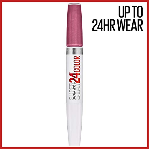 Maybelline Super Stay 24, 2-Step Liquid Lipstick Makeup, Long Lasting Highly Pigmented Color with Moisturizing Balm, Infinite Petal, Pink, 1 Count