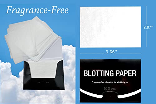 Oil Blotting Paper Sheets - Fragrance-Free Natural Abaca