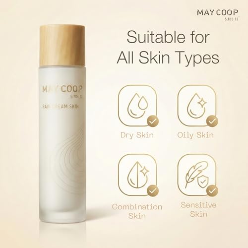 May COOP Cream Skin Toner for Face | 2-in-1 Toner & Moisturizer for Deep Hydration | 85% Maple Sap, Lightweight Essence, Softening, Nourishing | Korean Skincare, Vegan, Clean Beauty, 3.71 fl.oz.