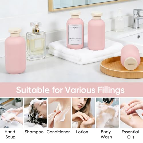 DEMORA 6.8oz Travel Bottles for Toiletries, Leak Proof, 4 Pack