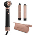 Black MESCOMB 3-in-1 Dual Voltage Travel Hair Dryer & Air Curler, 1400W