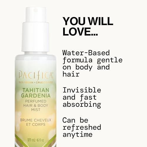 Pacifica Tahitian Gardenia Hair & Body Mist, 6 oz