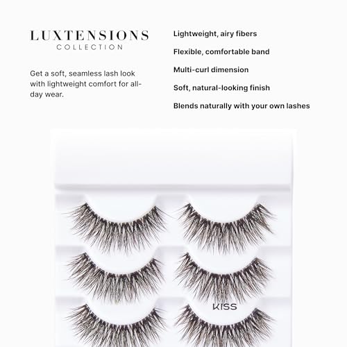 KISS Lash Couture LuXtensions 12mm Velvet False Eyelashes