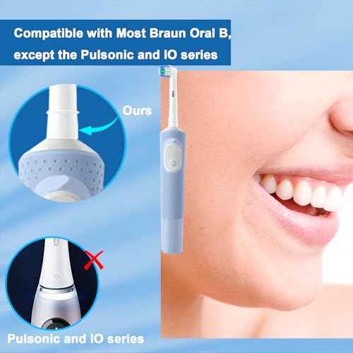 Replacement Heads for Oral B,12 Pack Soft Electric Toothbrush Heads,Deep and Precise Cleaning for Oral B Braun Pro1000/1500/7500/3000/7000/8000/500 and More(Black)