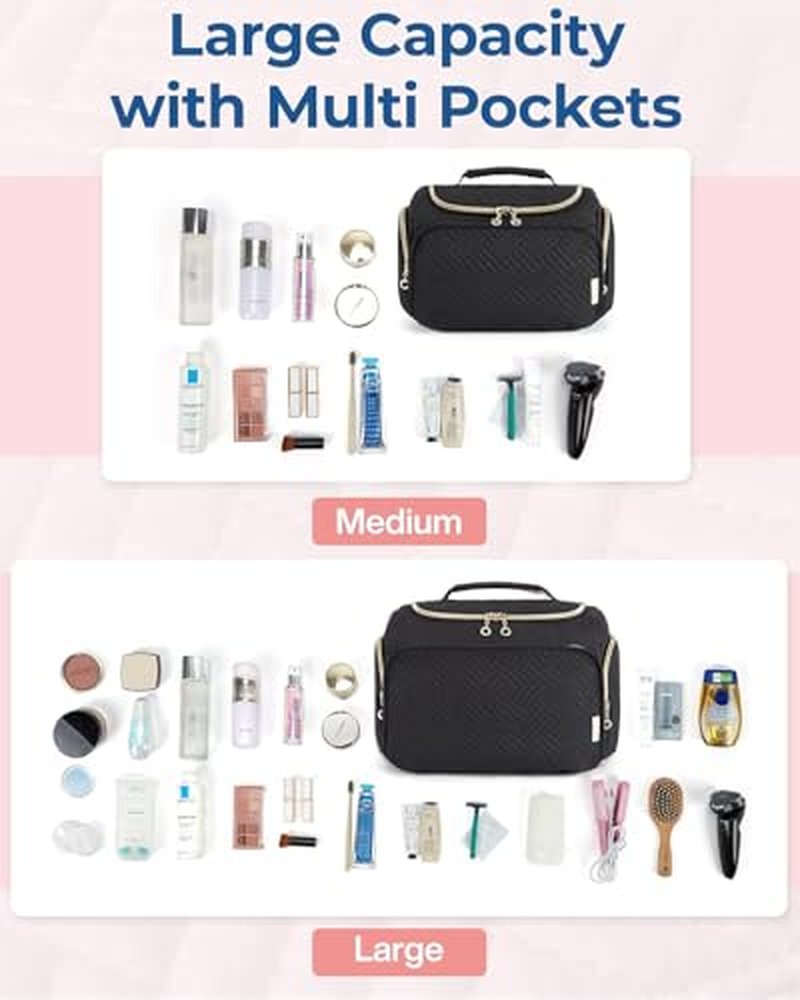 BAGSMART Travel Toiletry Bag for Women - Cosmetic Organizer