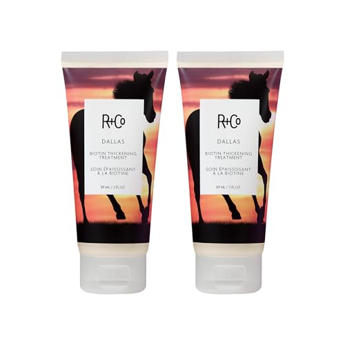 R+Co Dallas Biotin Thickening Treatment | Lasting Volume + Strengthens Hair + Builds Texture | Vegan + Cruelty-Free | 3 Oz