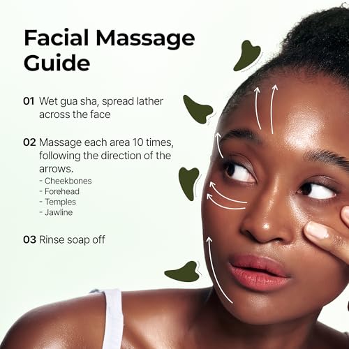 BRMUD Relief Mud Gua Sha Mud Bar Soap - Mud Mask Massager Cleansing Bar for Face and Body - V Line Lifting, Sebum Cleansing, Moisturizing - Shea Butter, Panthenol, Jojoba Seed Oil, 2.99 oz.