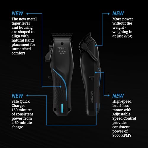 Wahl 5-Star Vapor Cordless Clipper with F32 Fadeout Blade