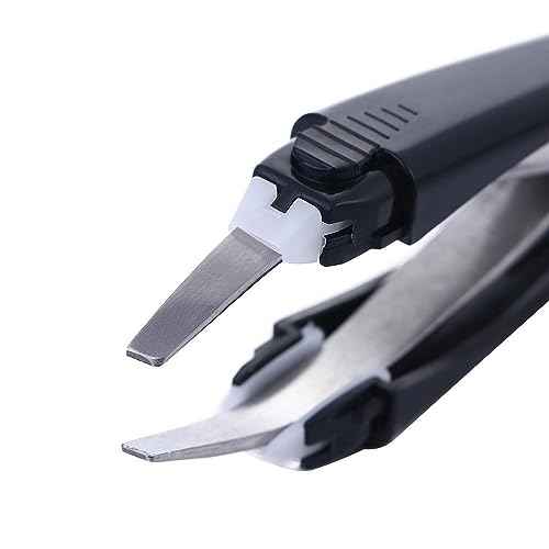 2pcs Professional Eyebrow Tweezers Automatically Retractable Stainless Steel Slant Tip Hair Removal Eyebrow Tweezer Makeup Tool